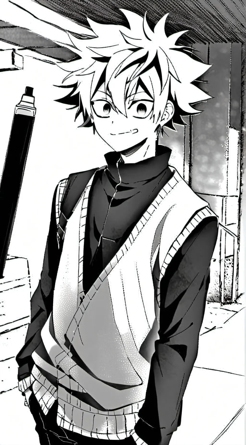 ai character: mha boys bakugo di background