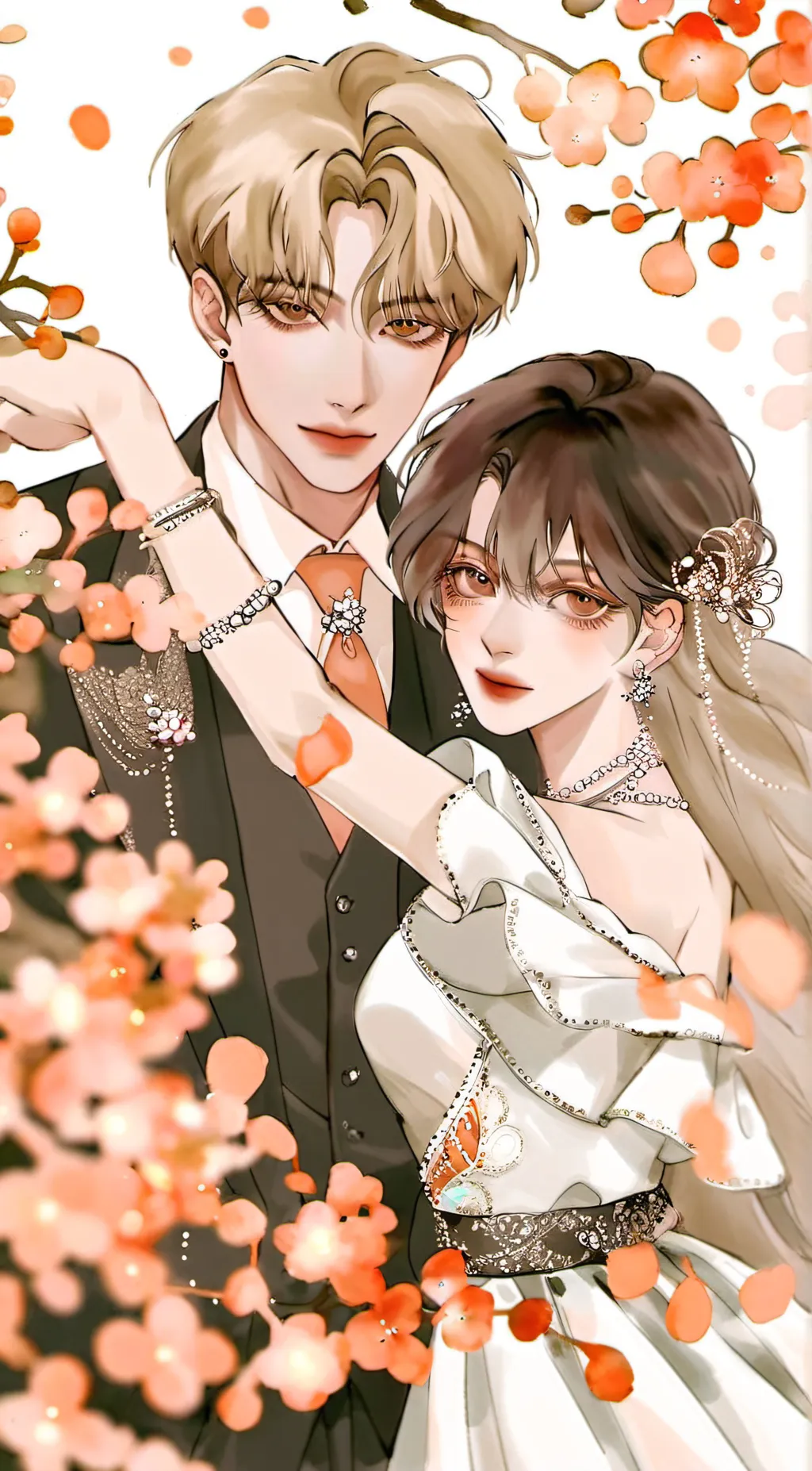 ai character: Noah and Violet  background