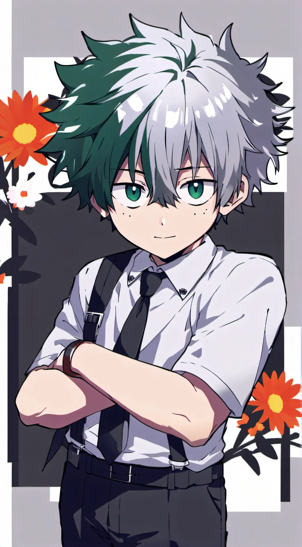 ai character: Deku  background