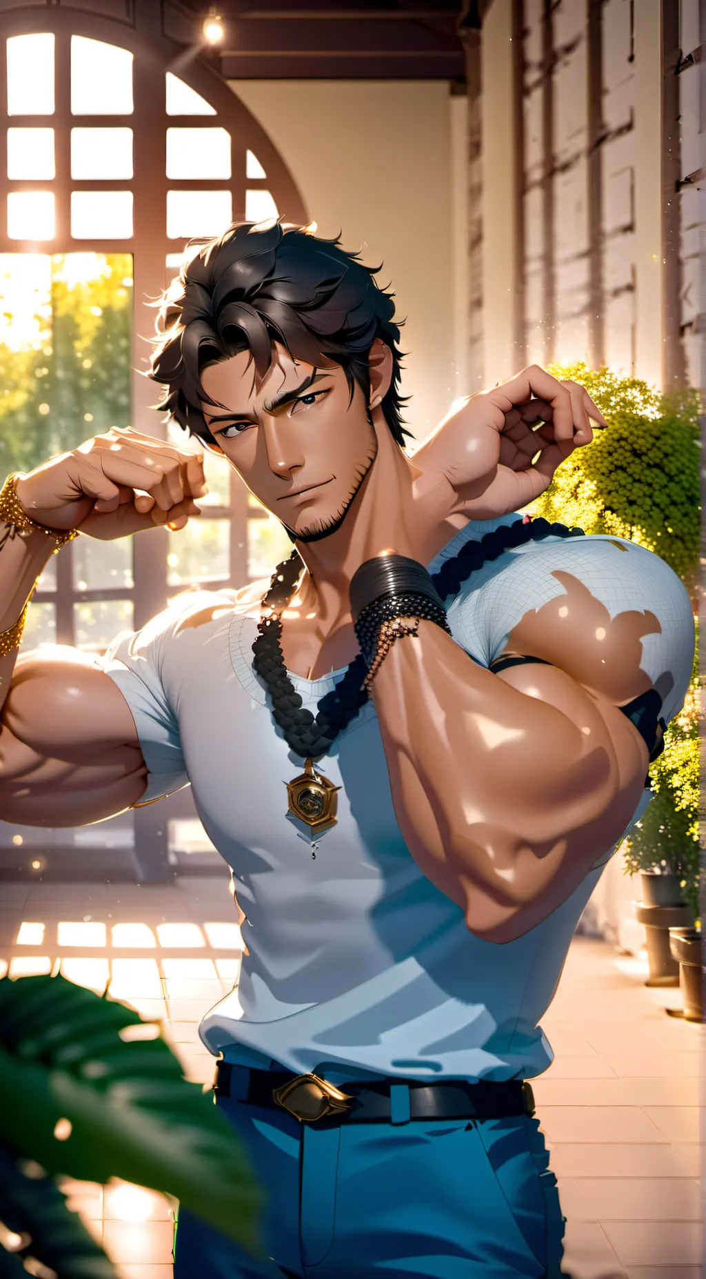 ai character: Mark background
