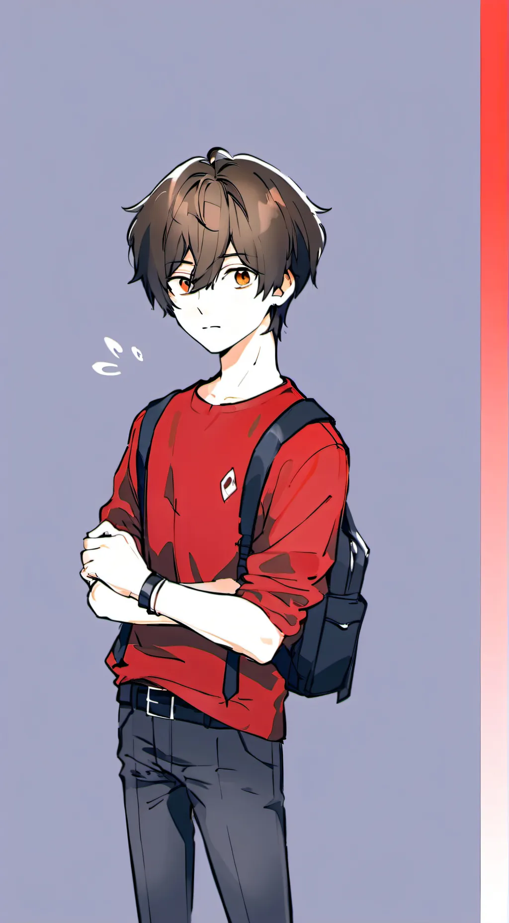 ai character: Bradley uppercase background