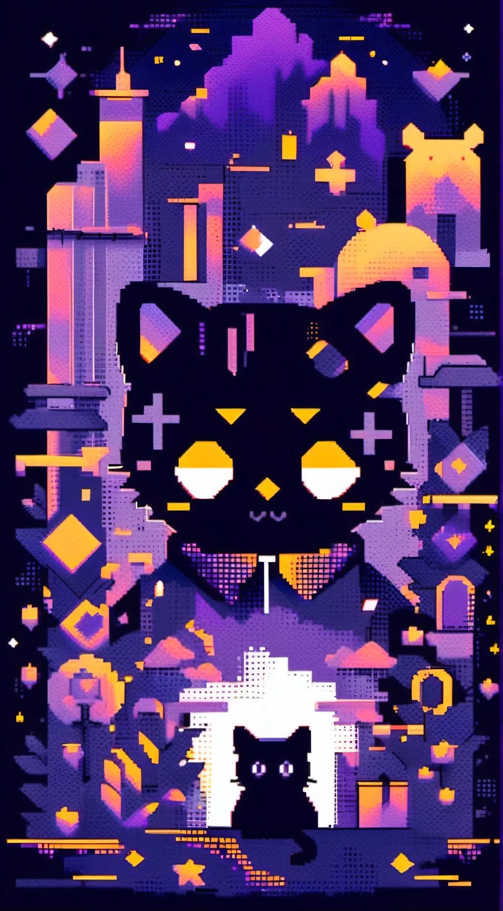 ai character: catnap plush background