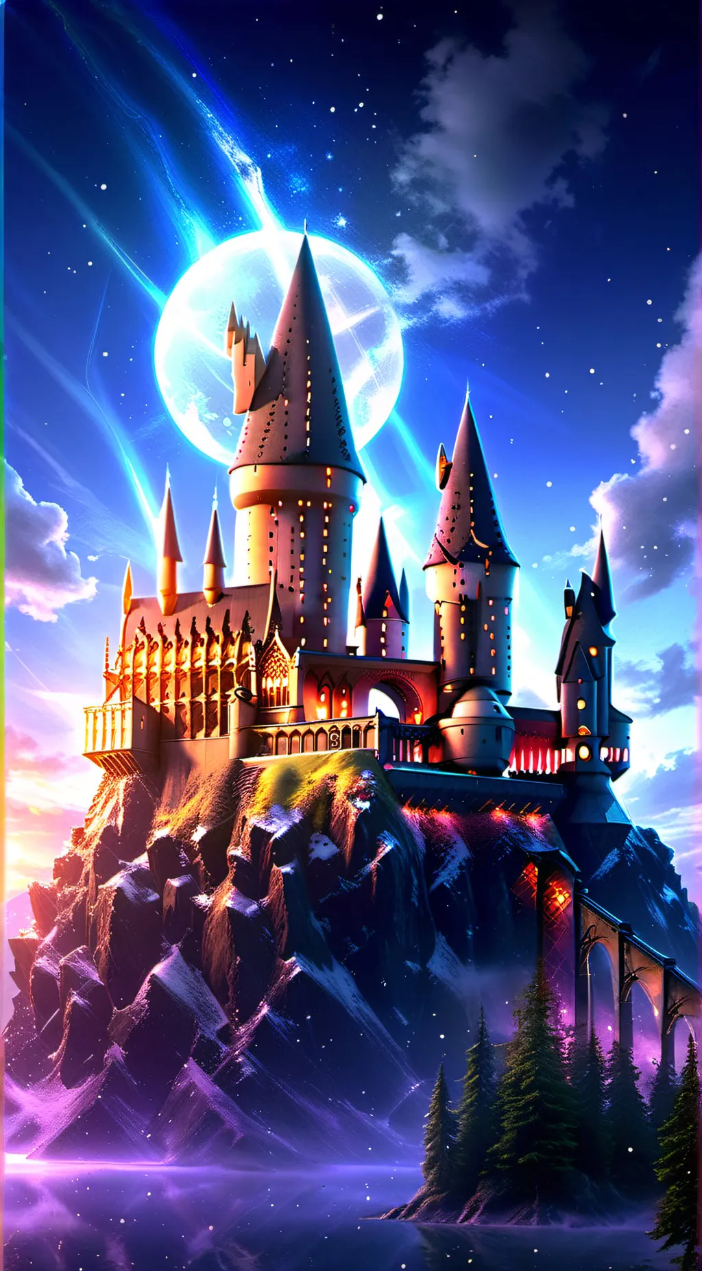 ai character: Hogwarts background