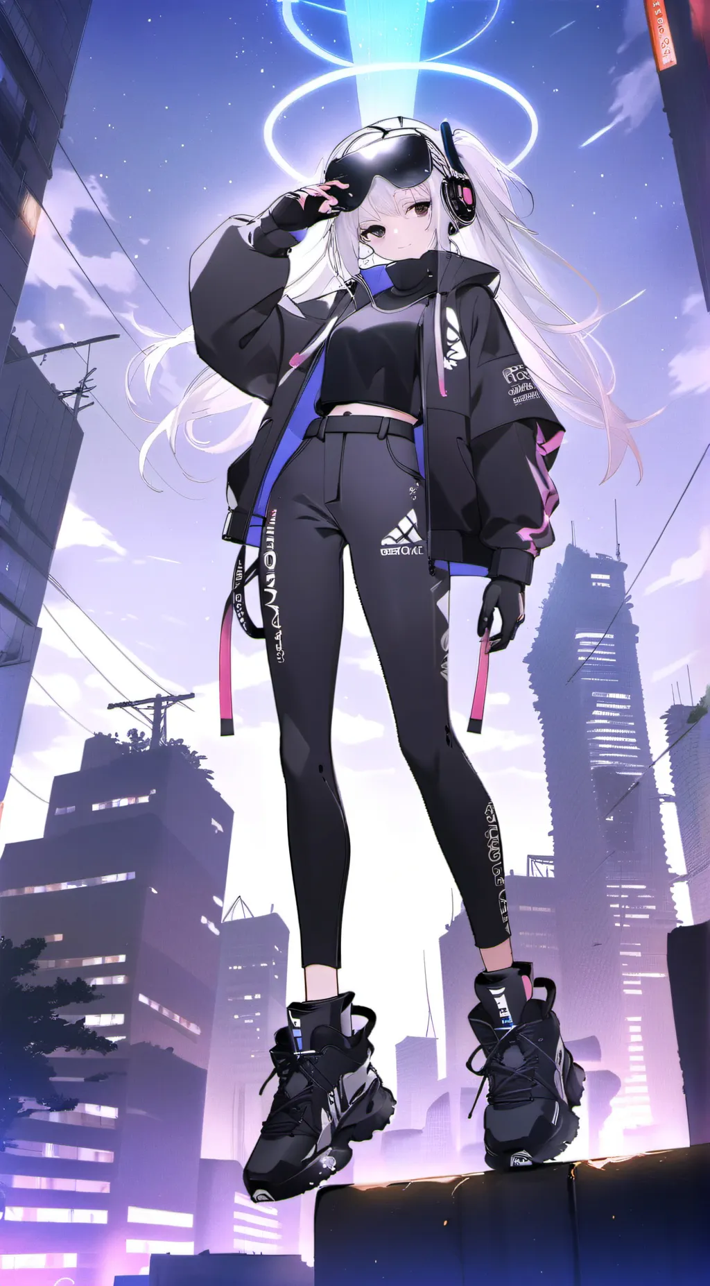 ai character: Snowy background