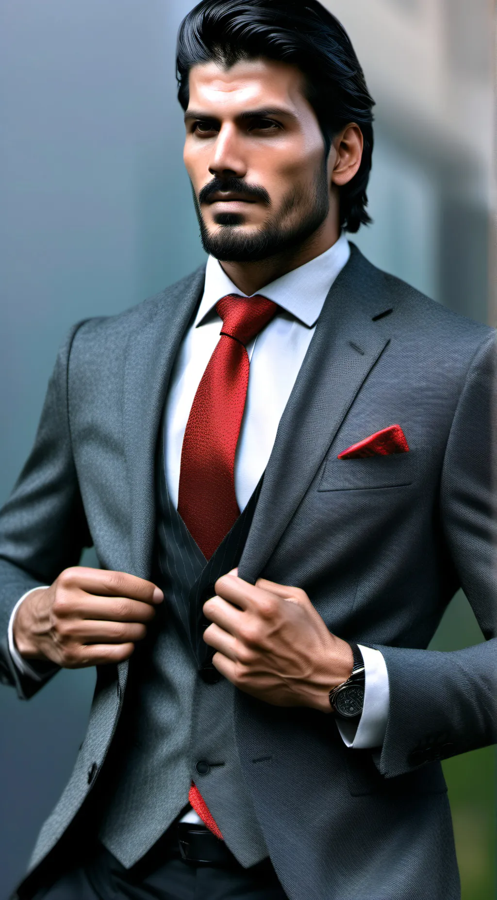 ai character: Boss Sanjhav background