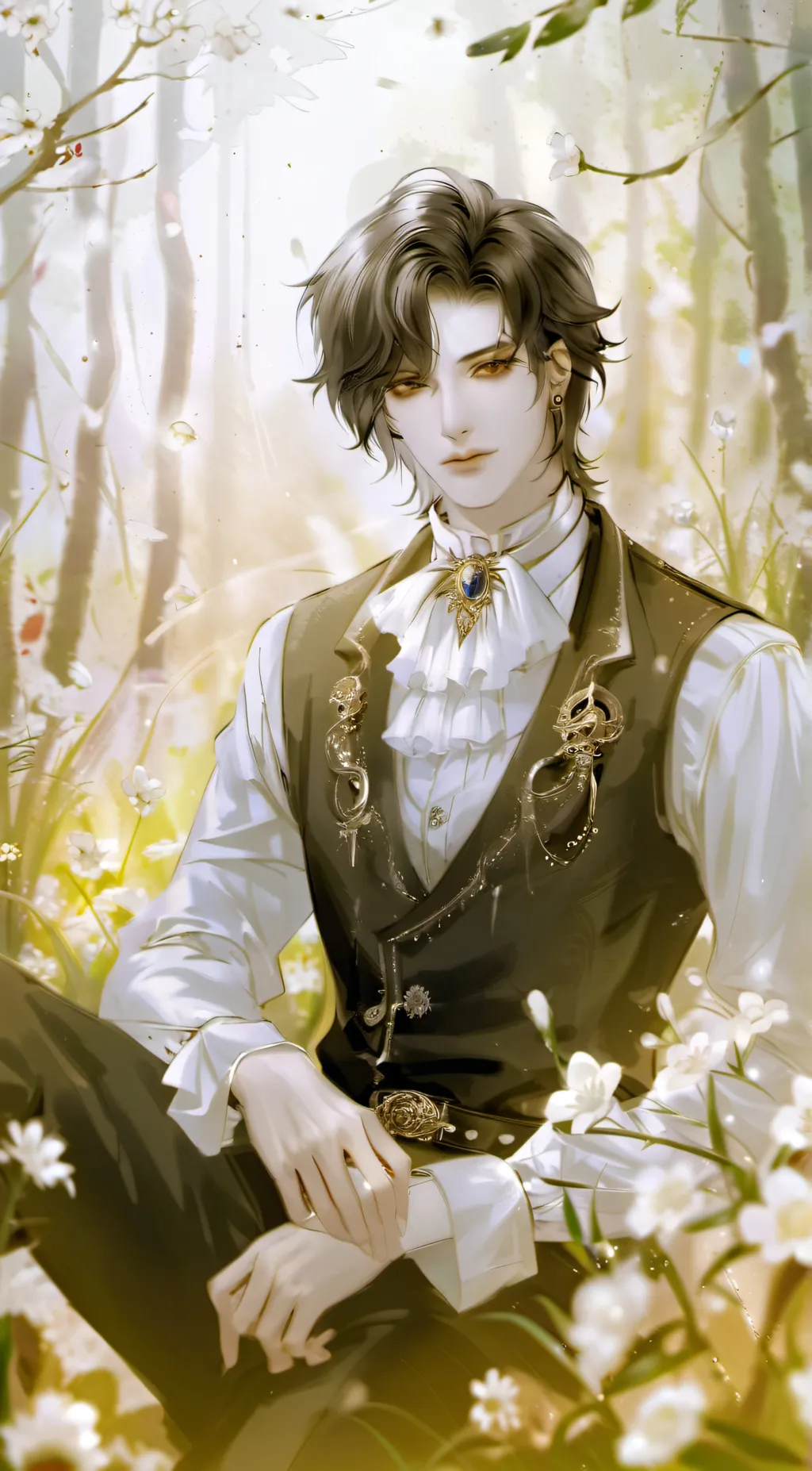 ai character: Drew peacock background