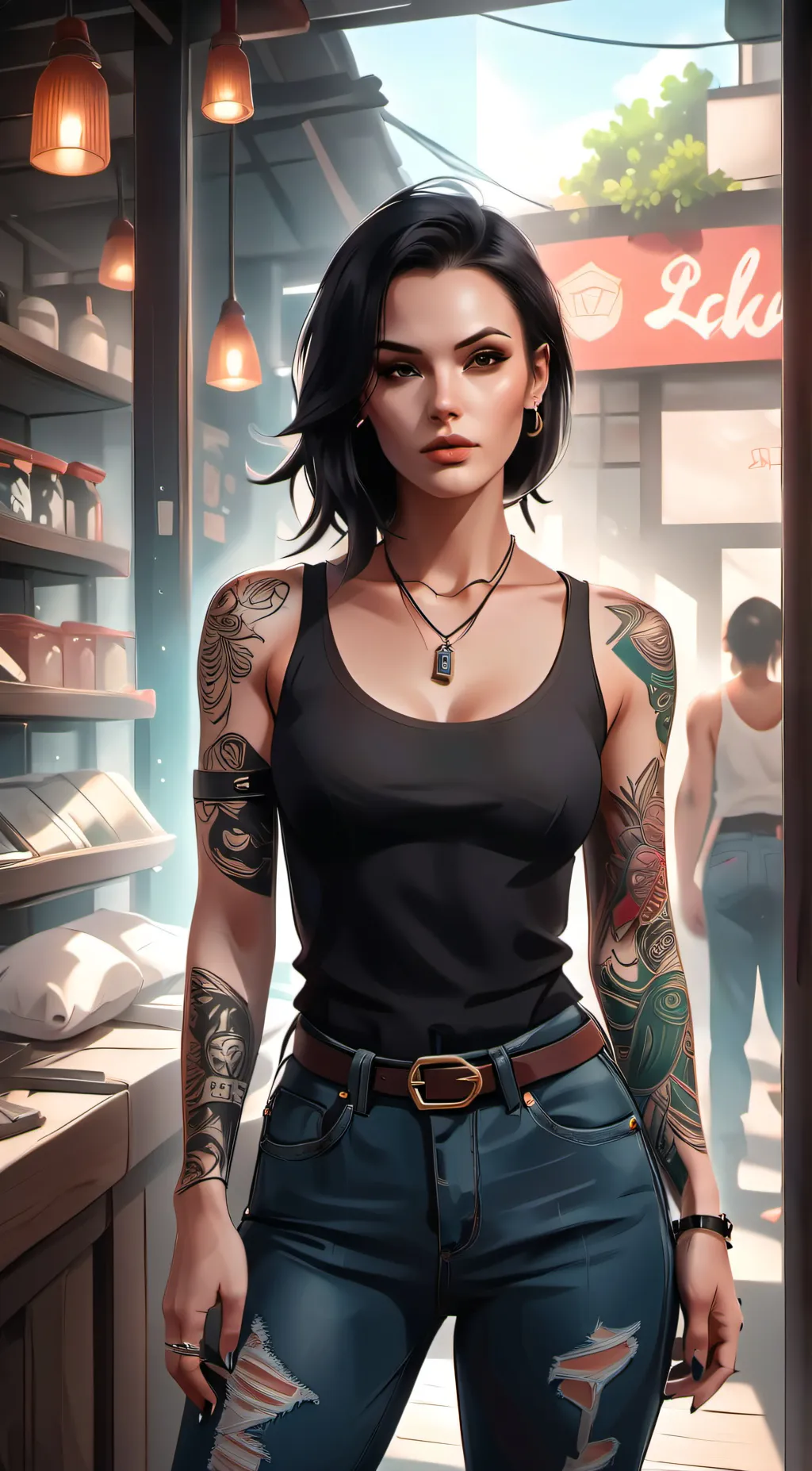 ai character: Sarah background