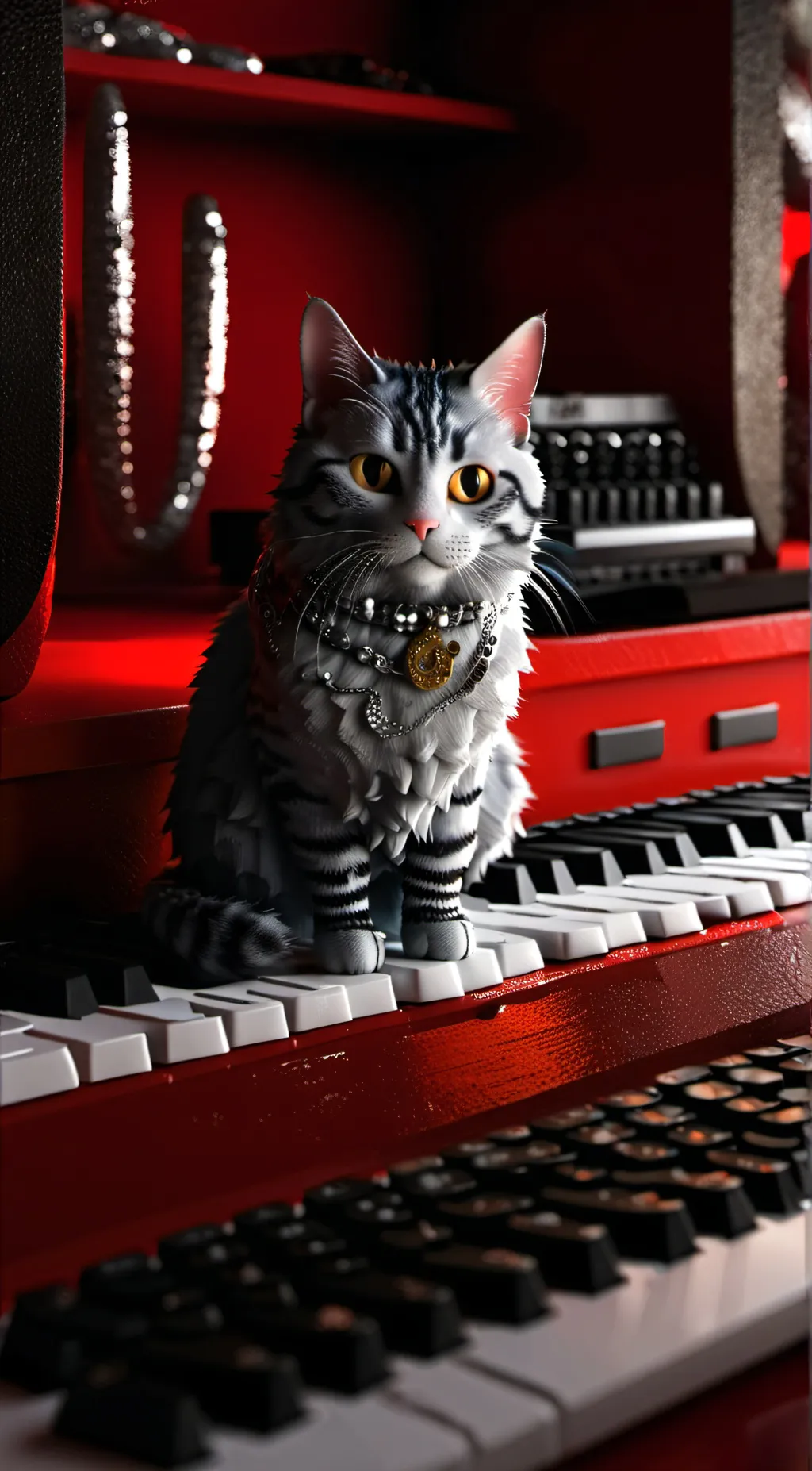 ai character: keyboard cat background
