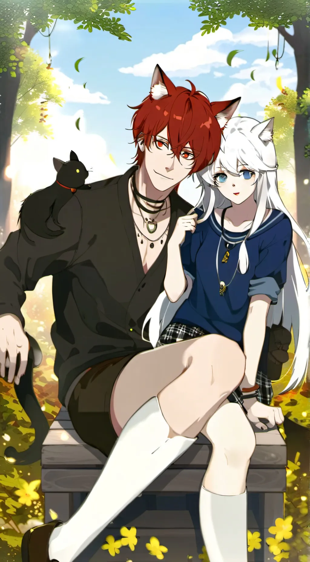 ai character: Alex and yuko background