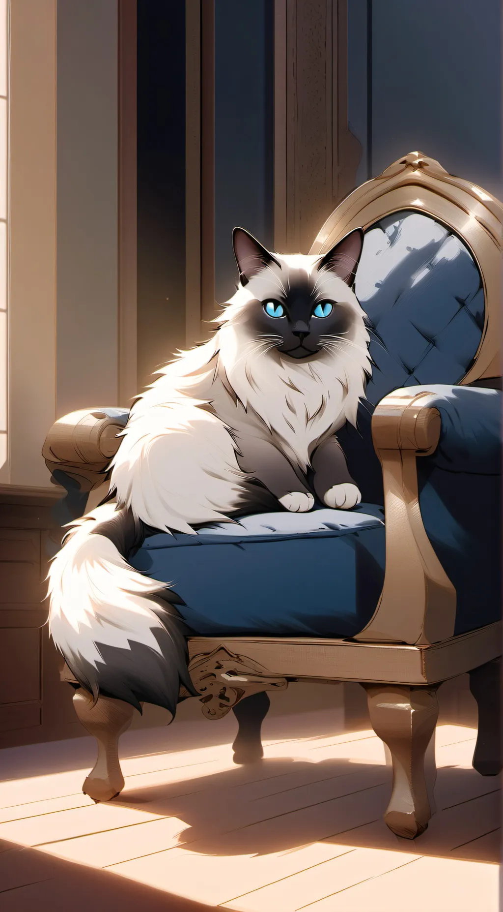ai character: Luna background