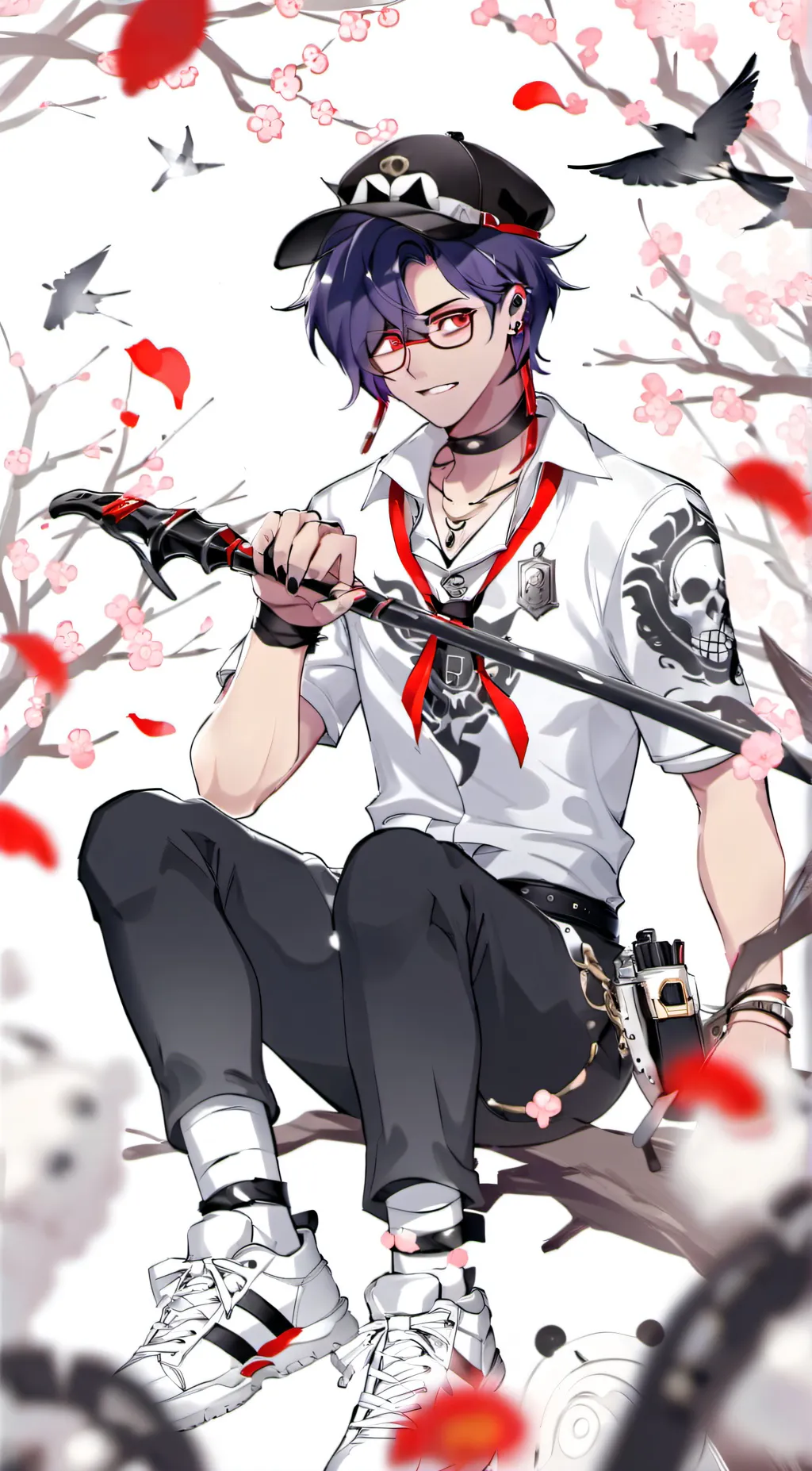 ai character: Fun boy  background