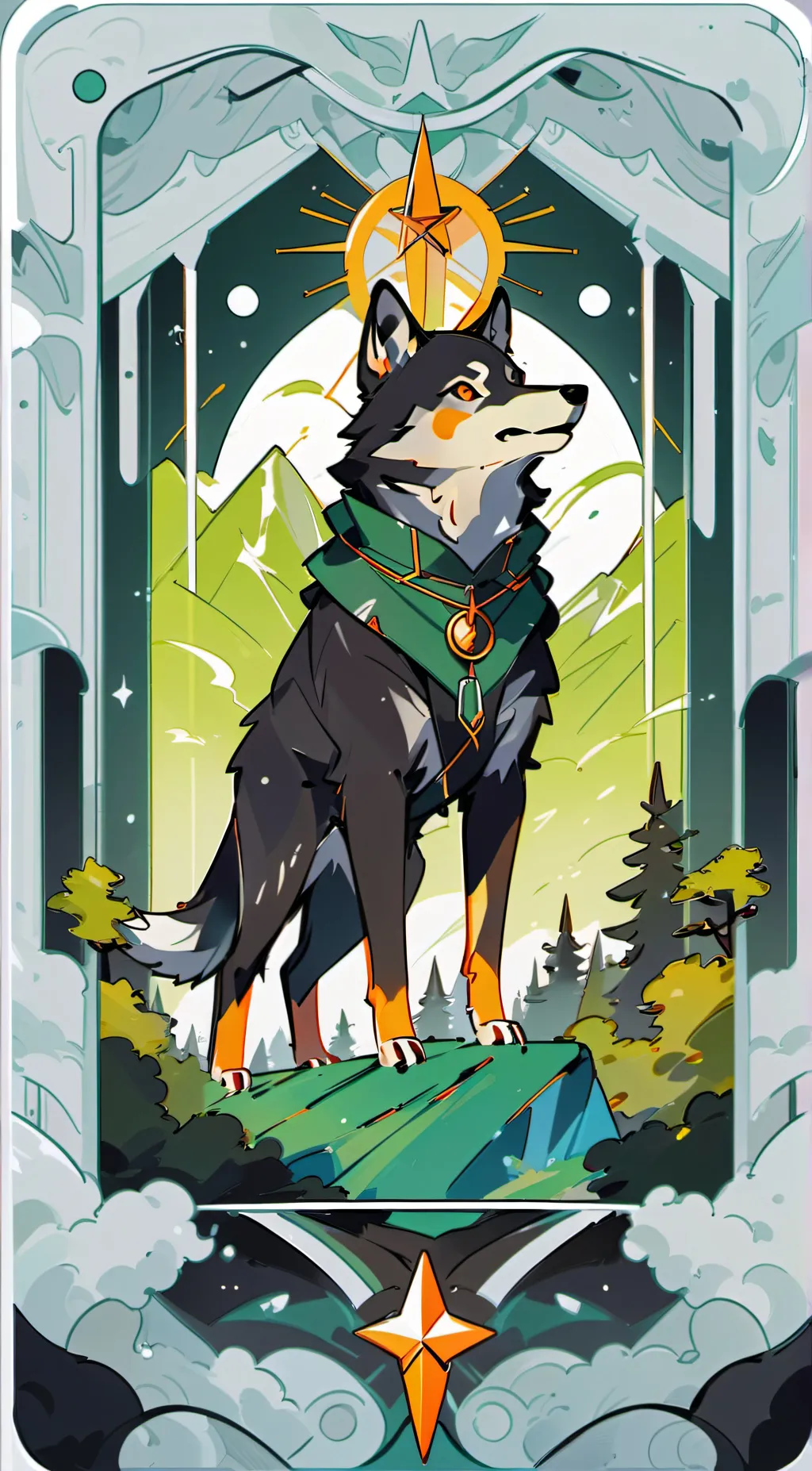 ai character: wolf pack  background