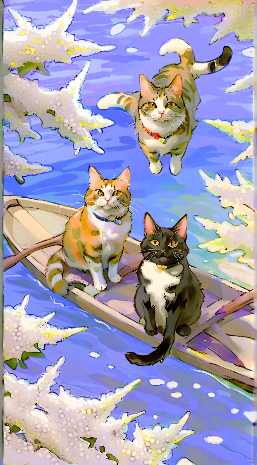 ai character: cats background