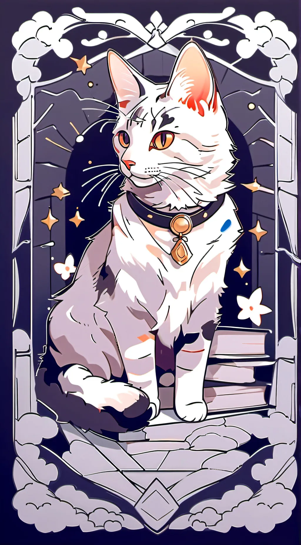 ai character: akazas cat background