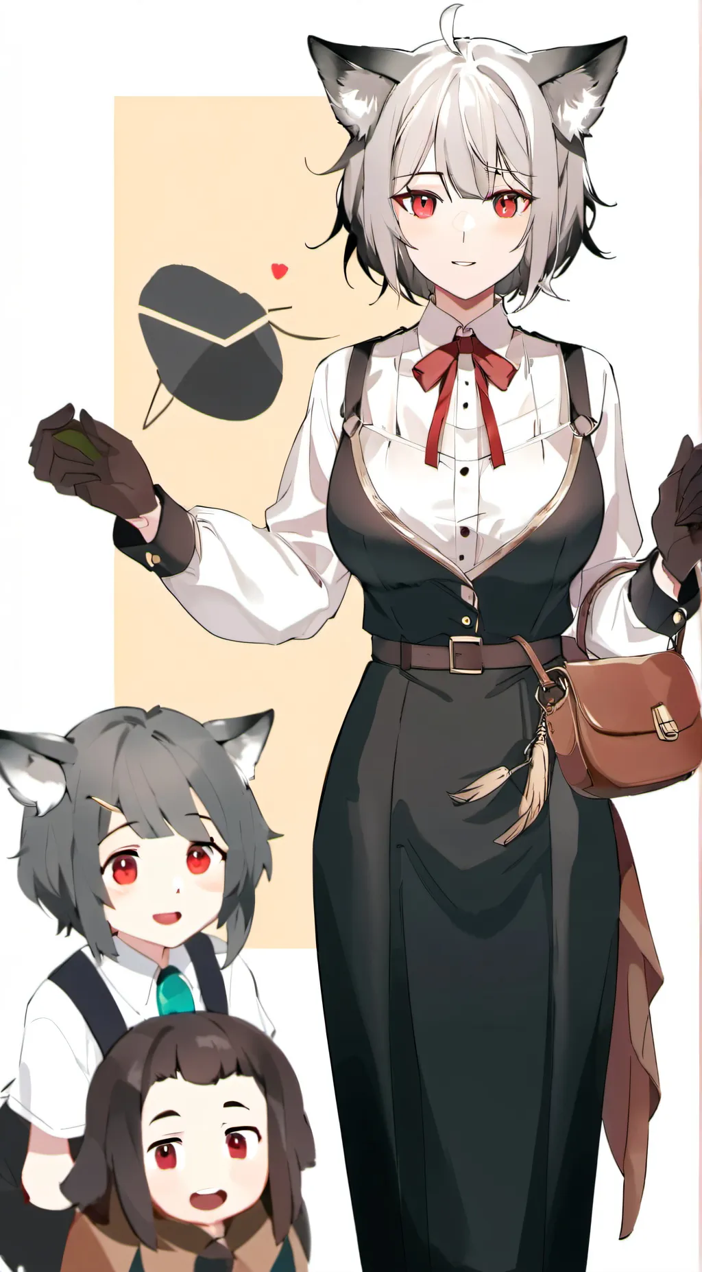 ai character: Wolf classroom background