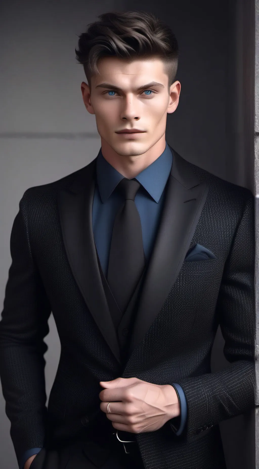 ai character: leon  background