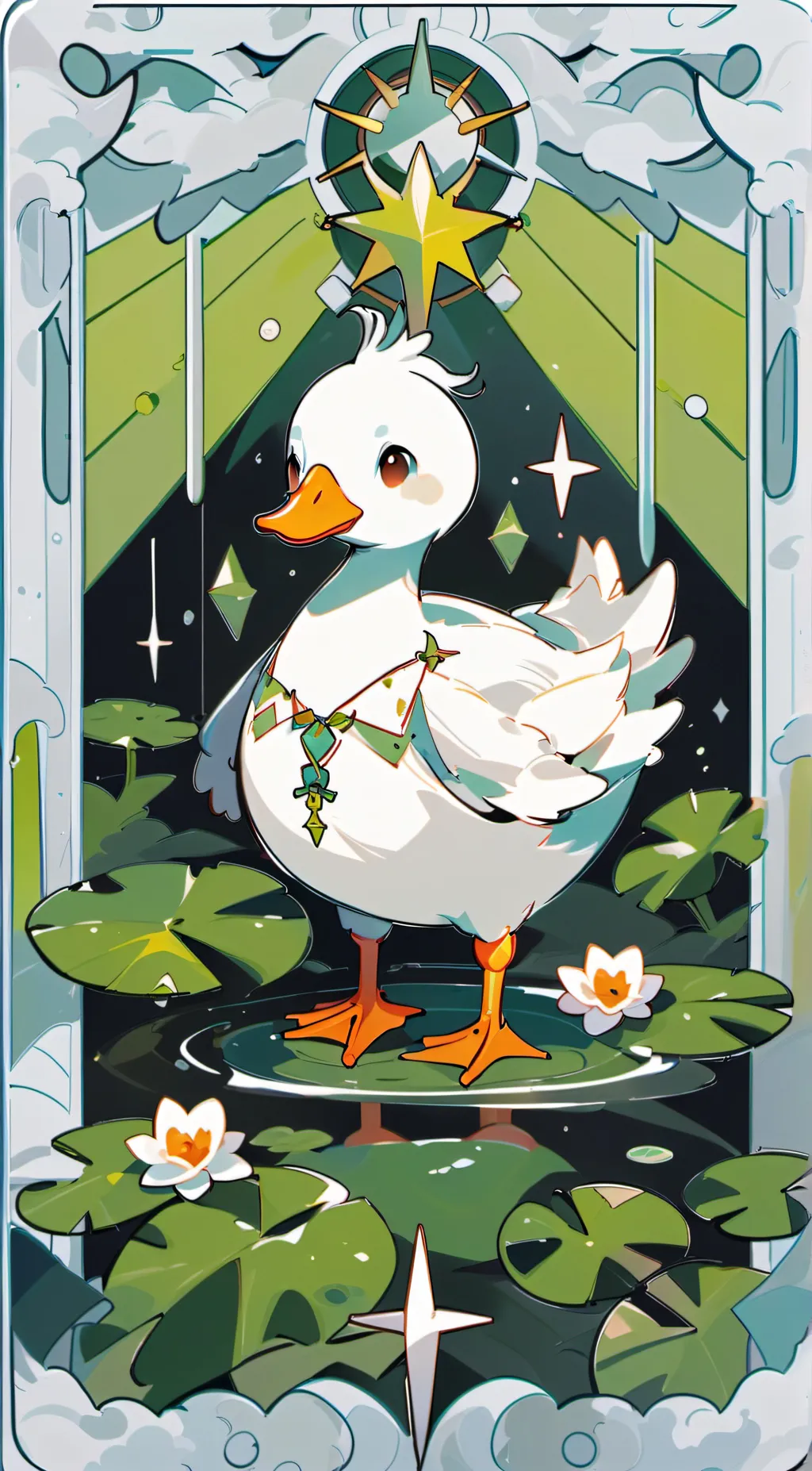 ai character: !A Lucky Ducky! background
