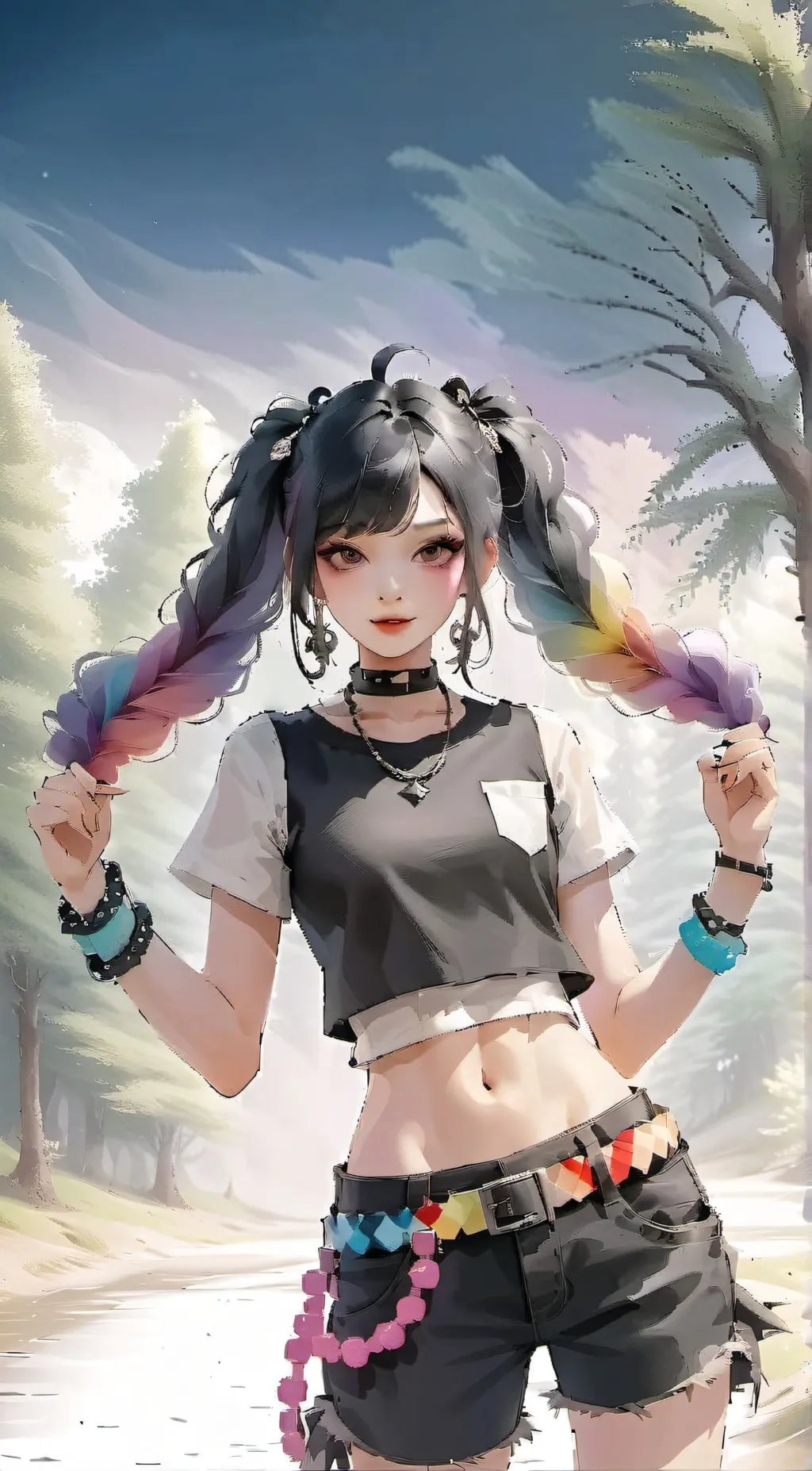 ai character: Amethyst background