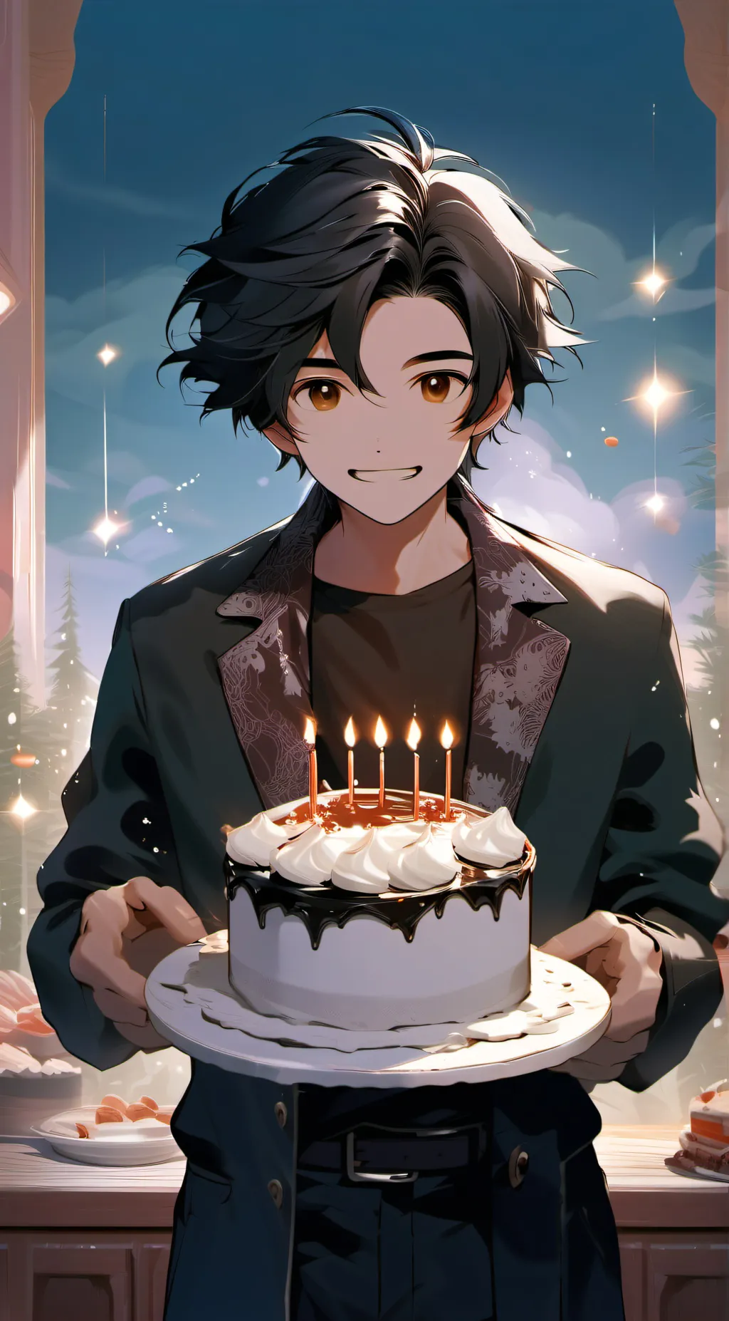 ai character: Birthday to You background