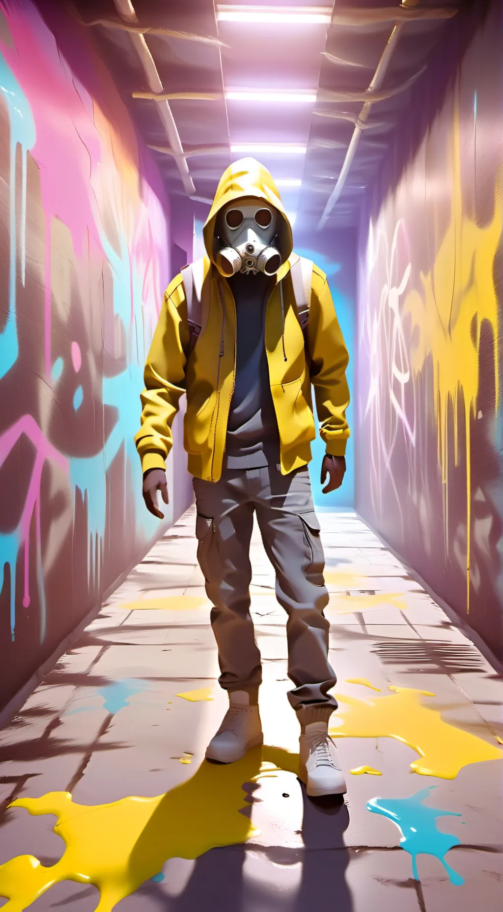 ai character: Backrooms explorer background