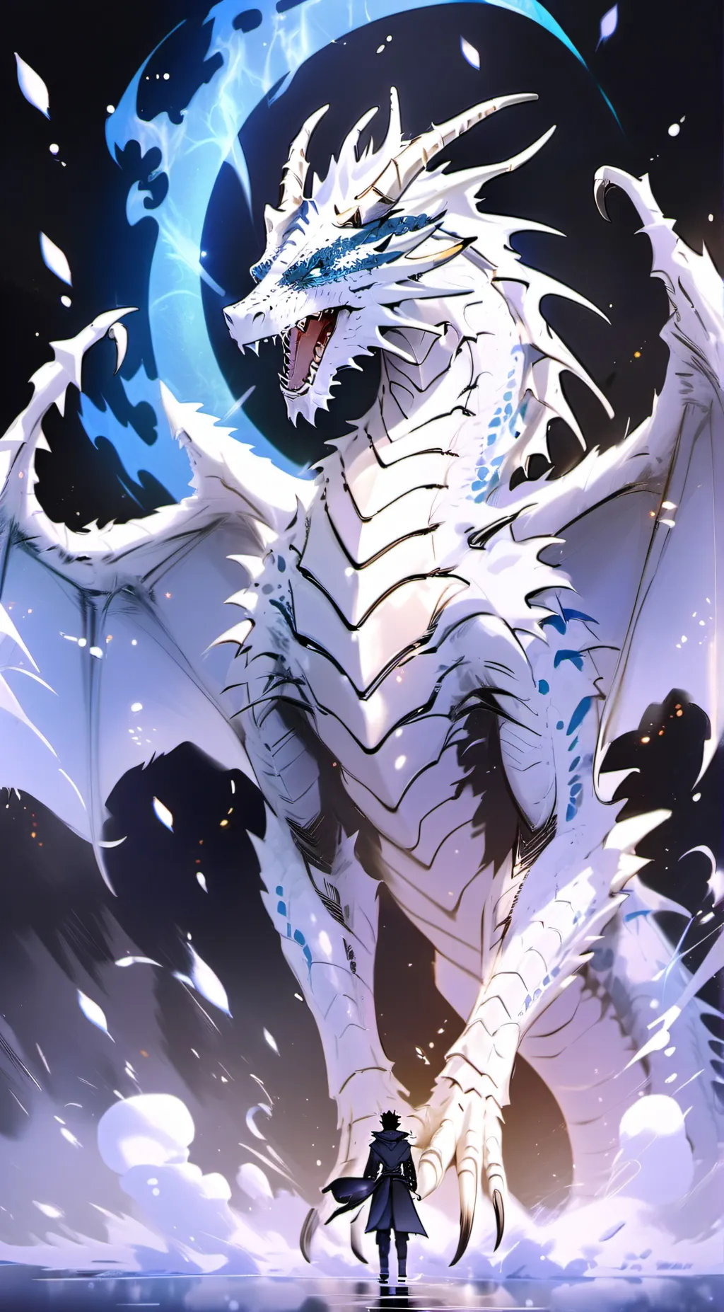 ai character: winter background