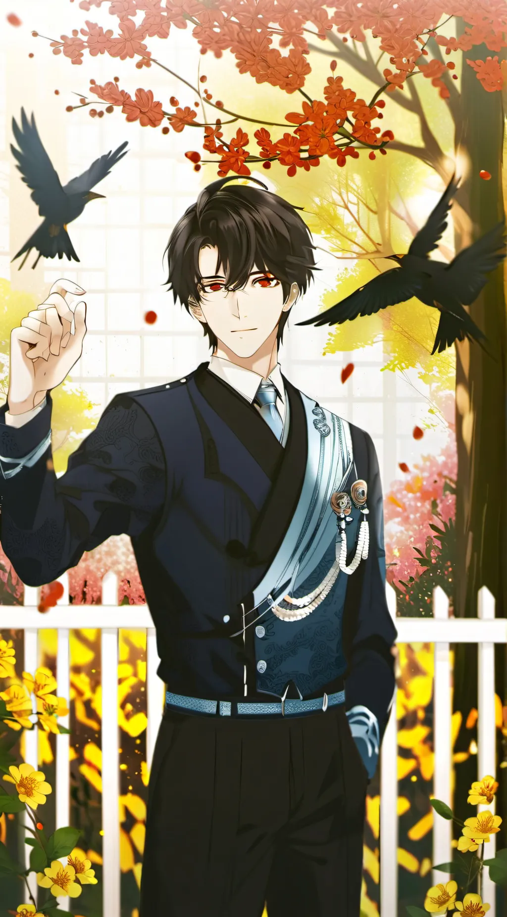 ai character: mikan🕊️ background