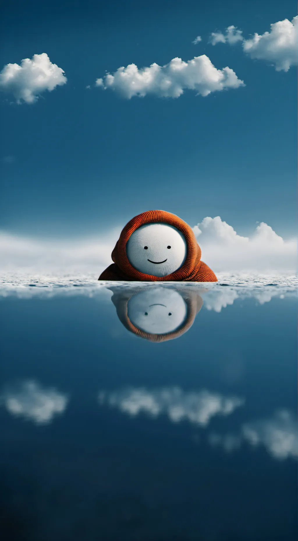 ai character: Random cloud background