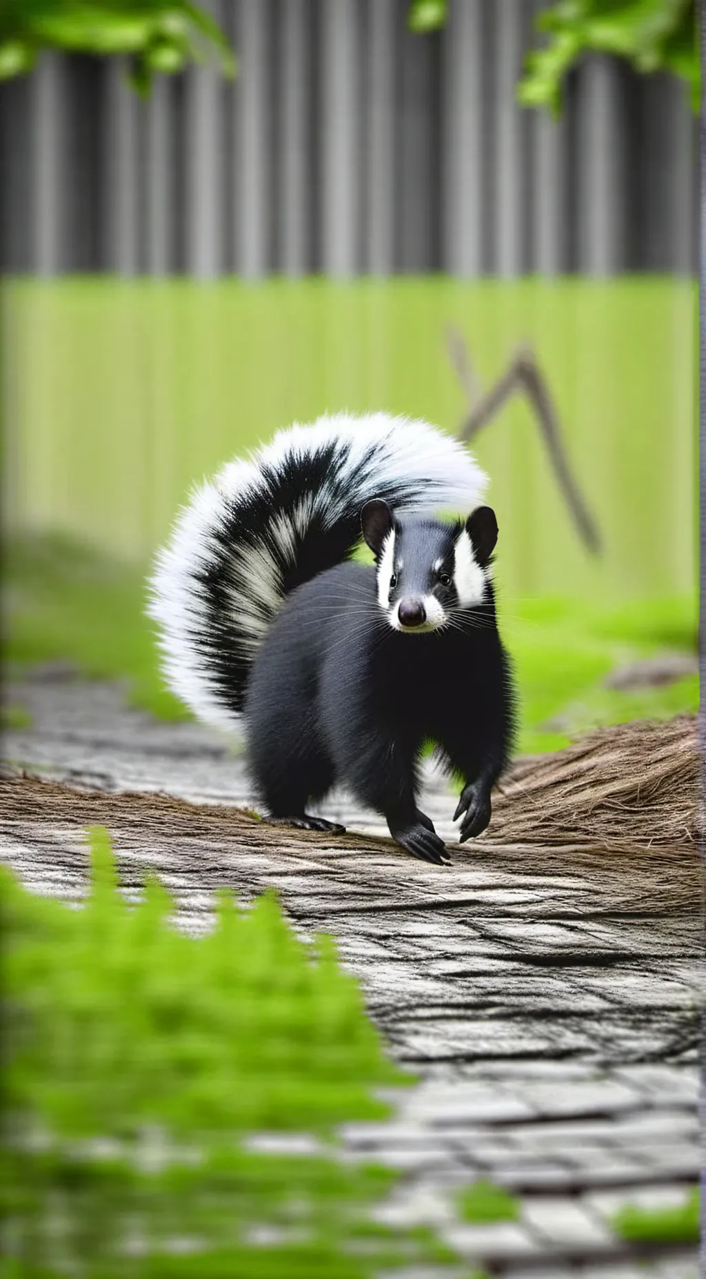 ai character: skunk background