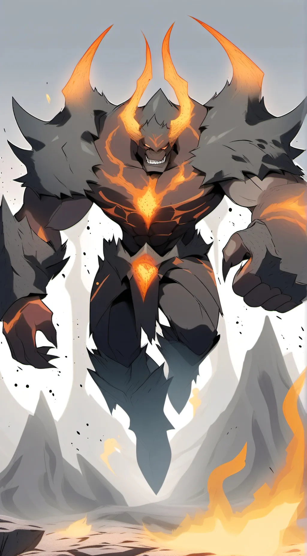 ai character: Thamuz Lord Lava background