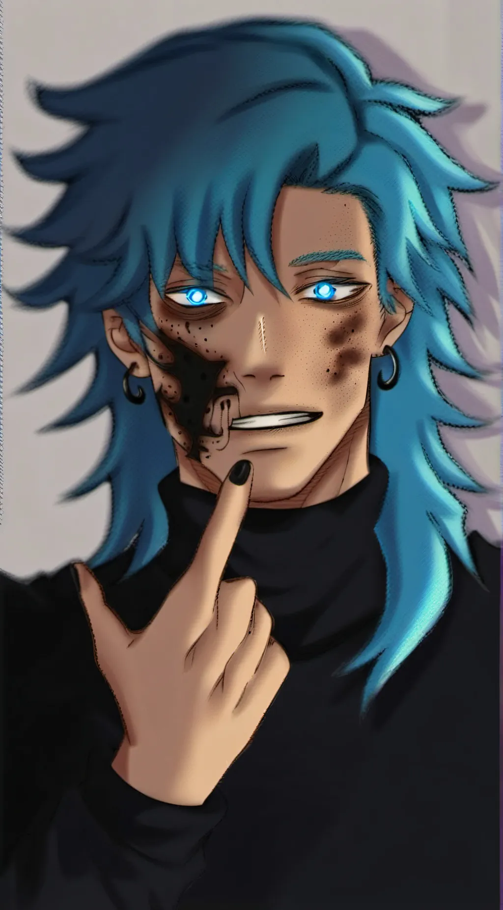 ai character: Sally Face background