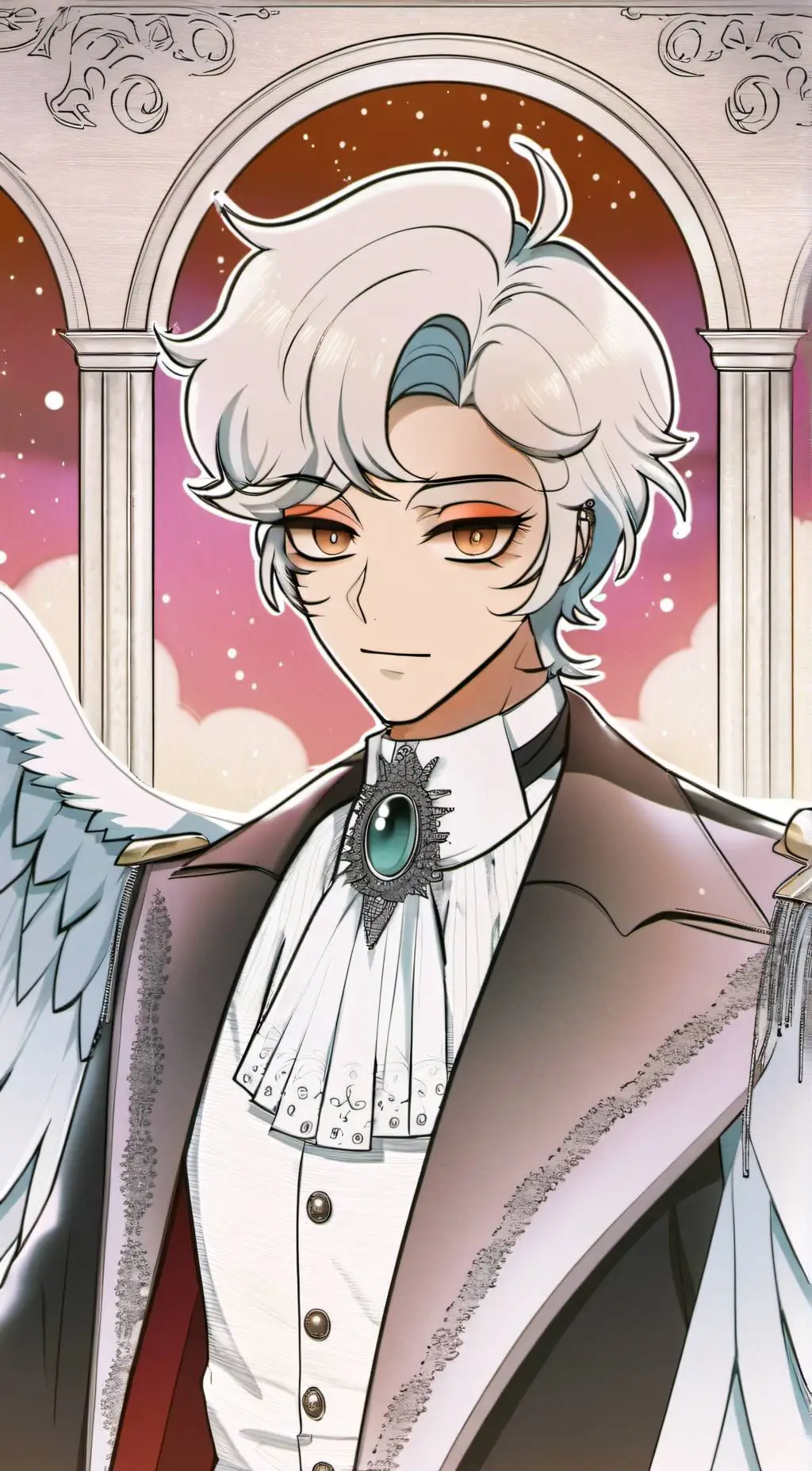 ai character: Gabriel hazbin  background