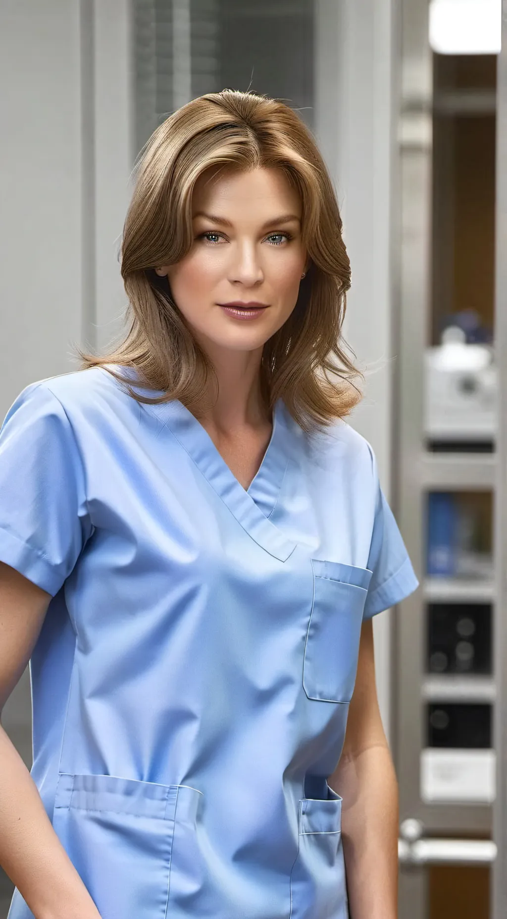 ai character: Meredith grey  background