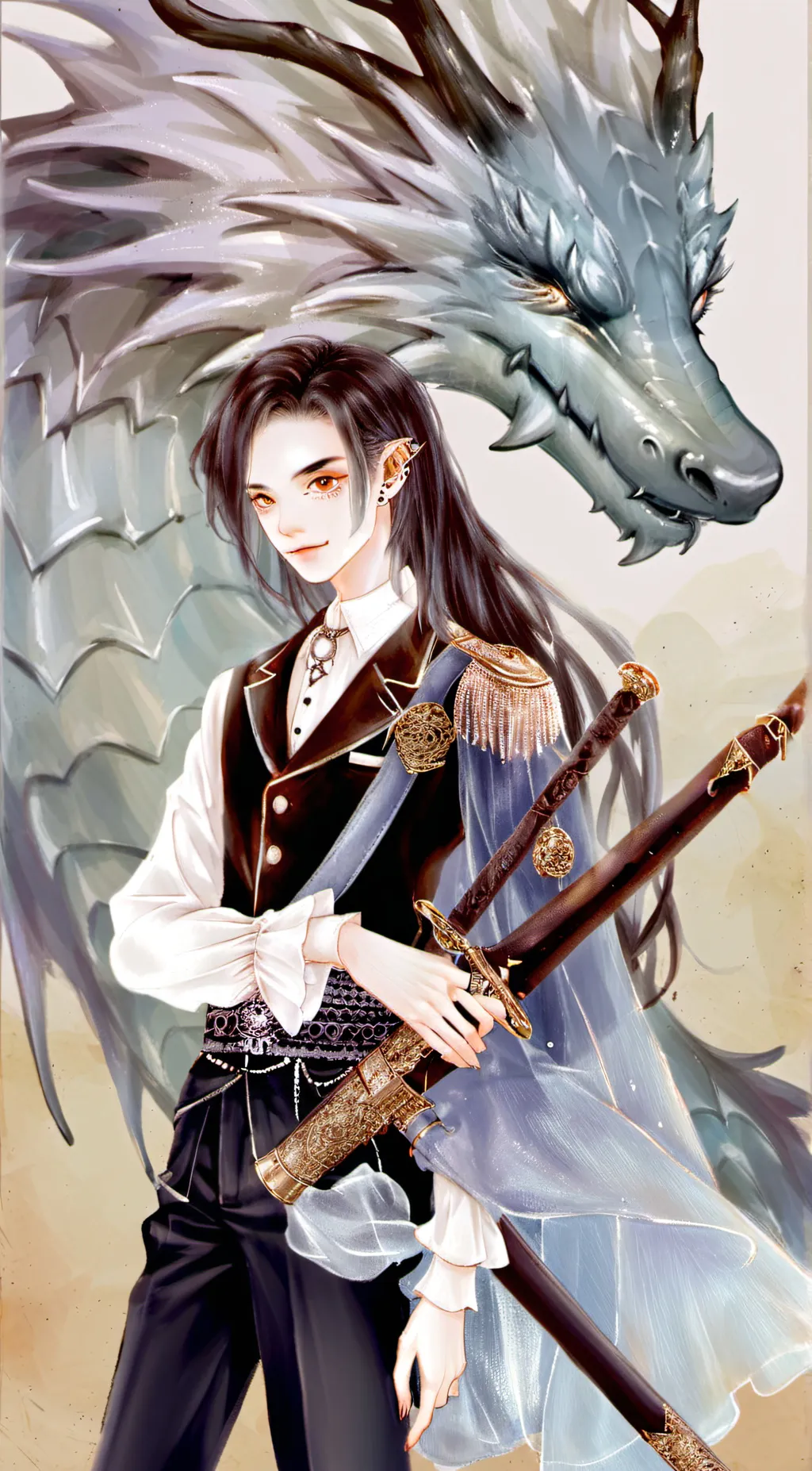 ai character: dragon hunter background