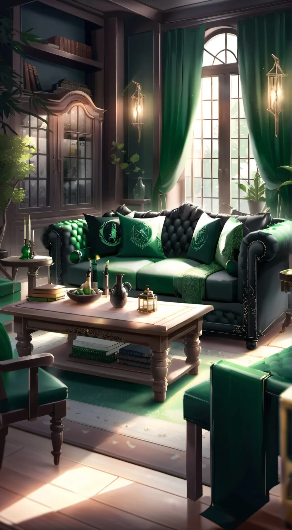 ai character: Slytherin gang  background