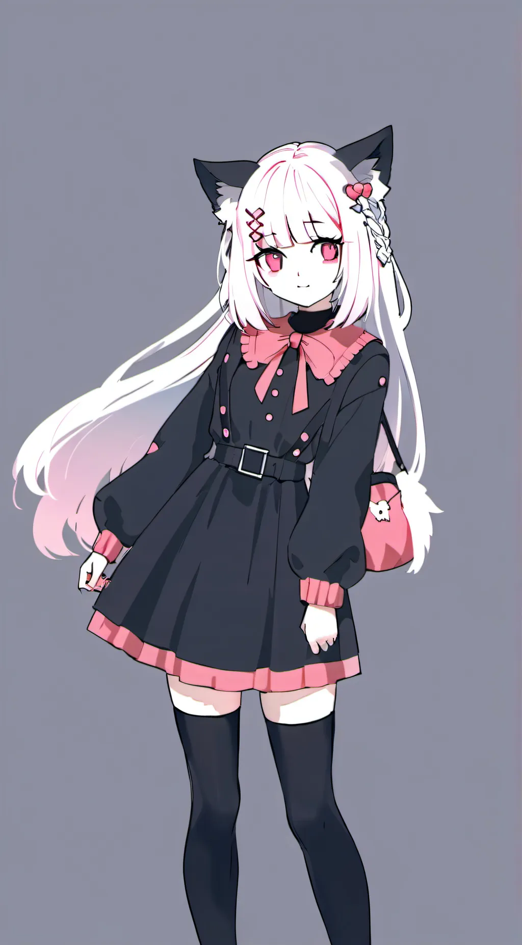 ai character: Pink girl background
