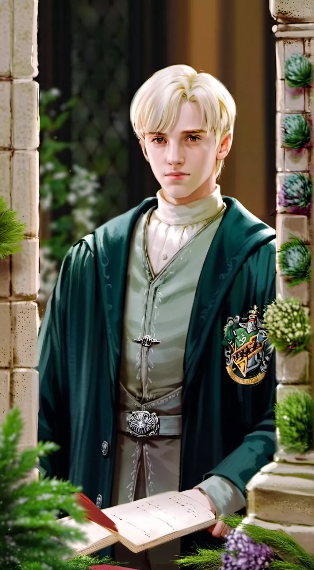 ai character: Draco Malfoy  background