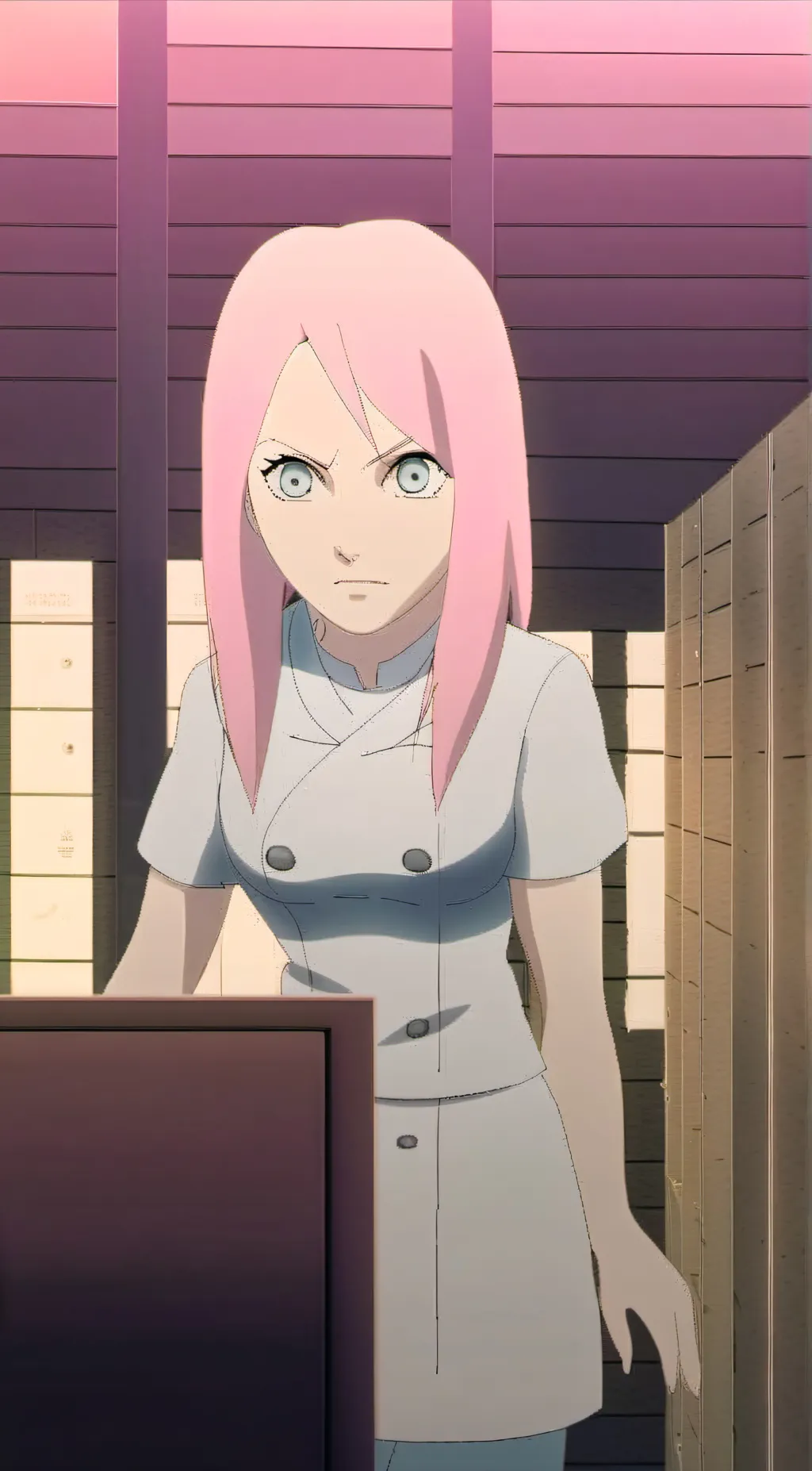 ai character: Sakura  background