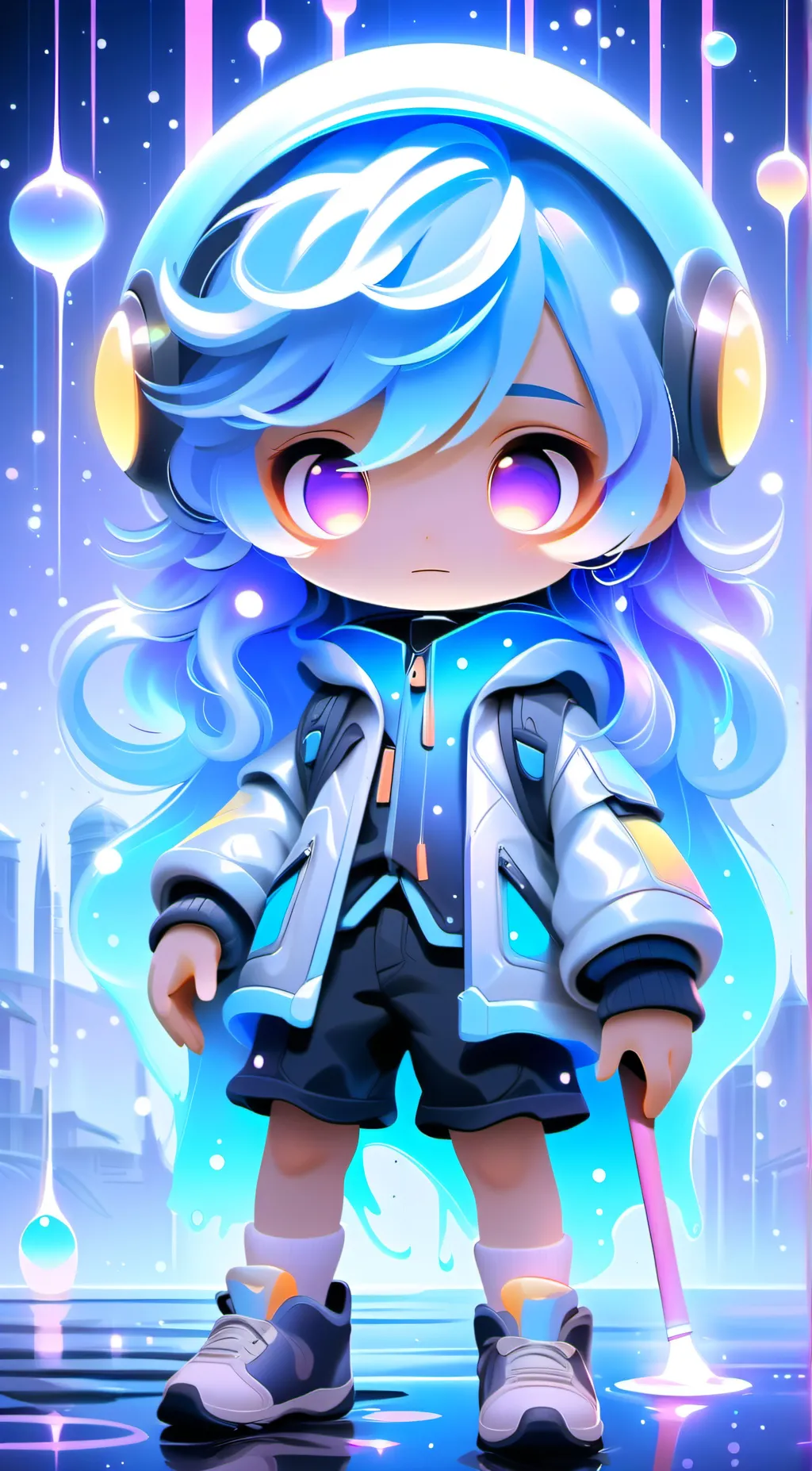 ai character: Alan stick figures background