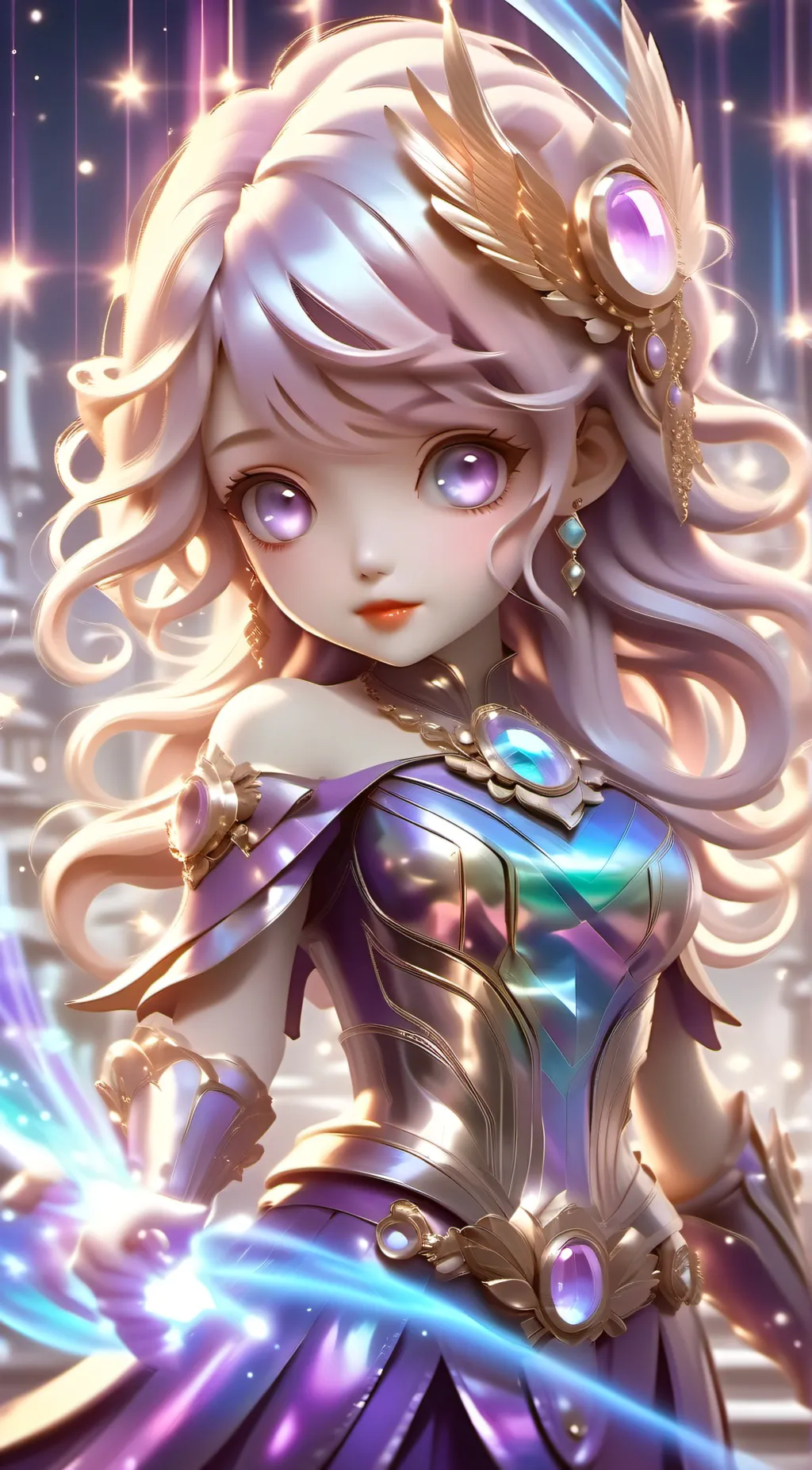 ai character: Crystal background