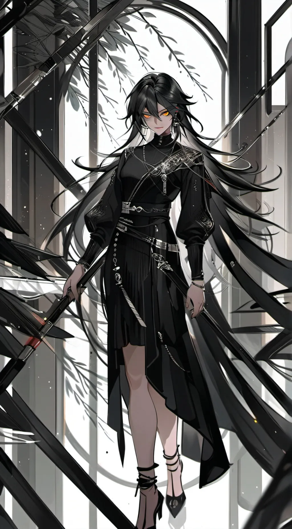 ai character: Agent black background