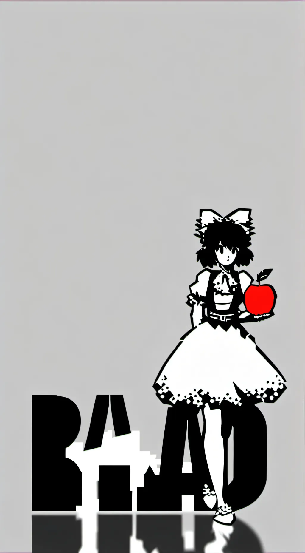 ai character: Bad Apple background