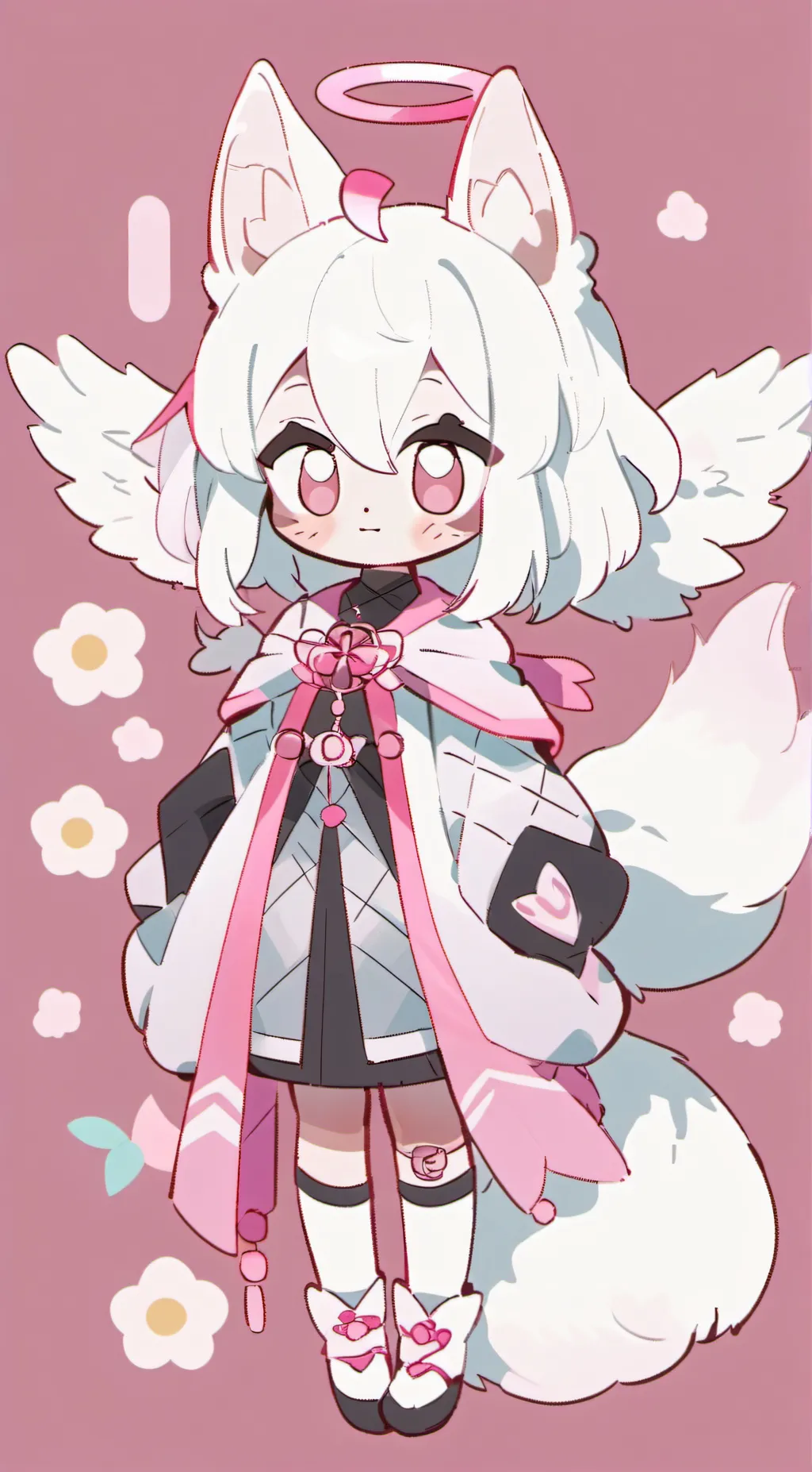ai character: pinkrose  background