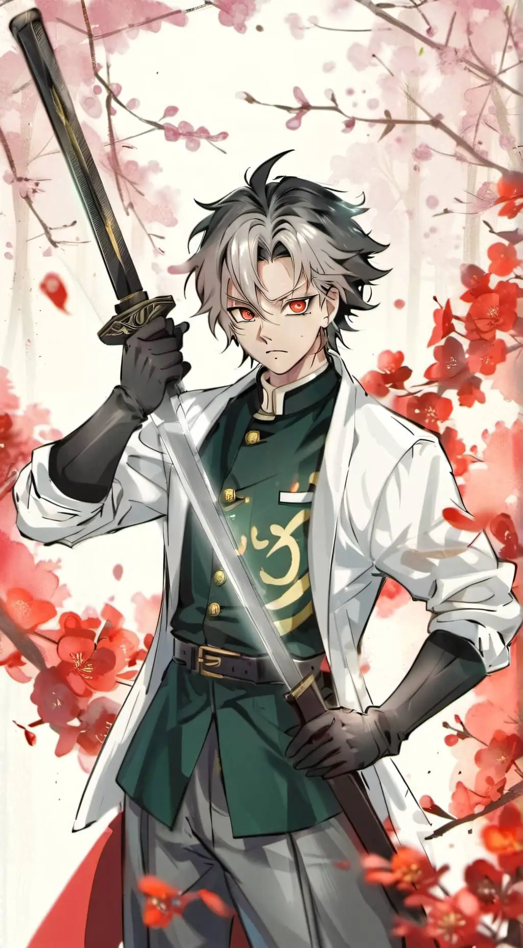 ai character: Demon slayer  background