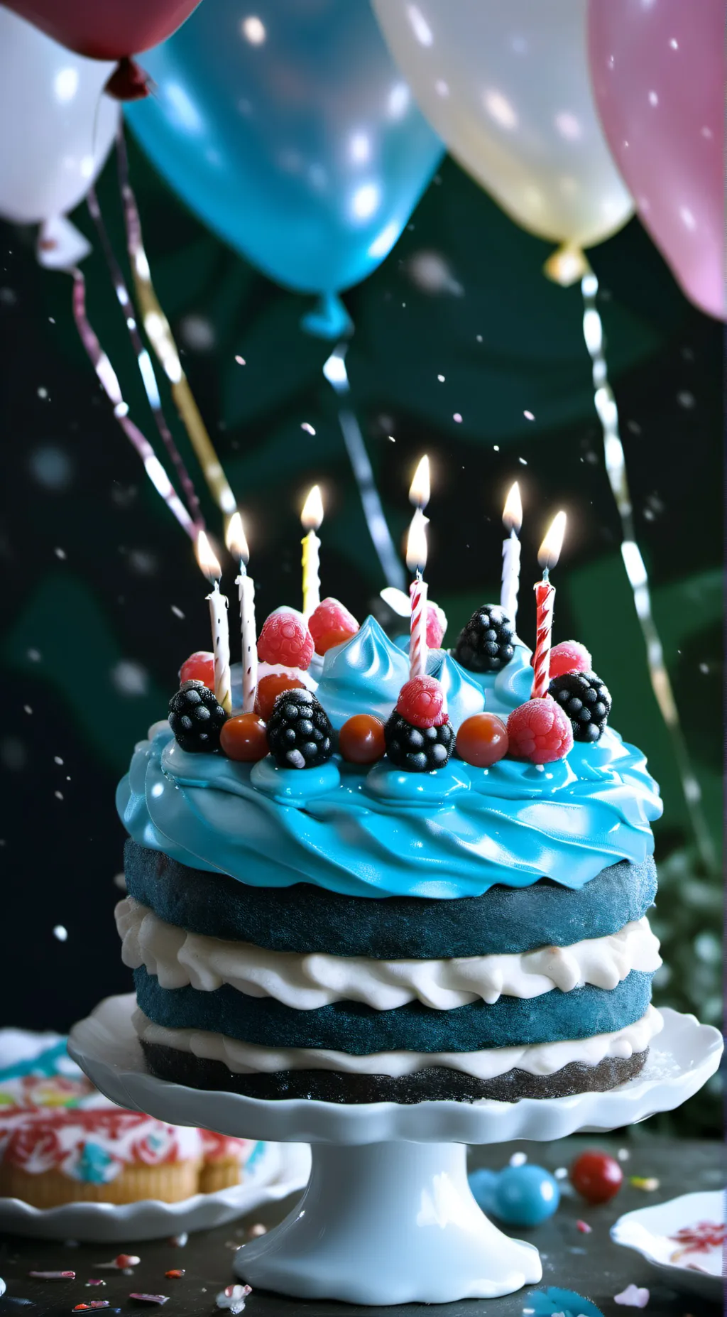 ai character: Happy birthday background
