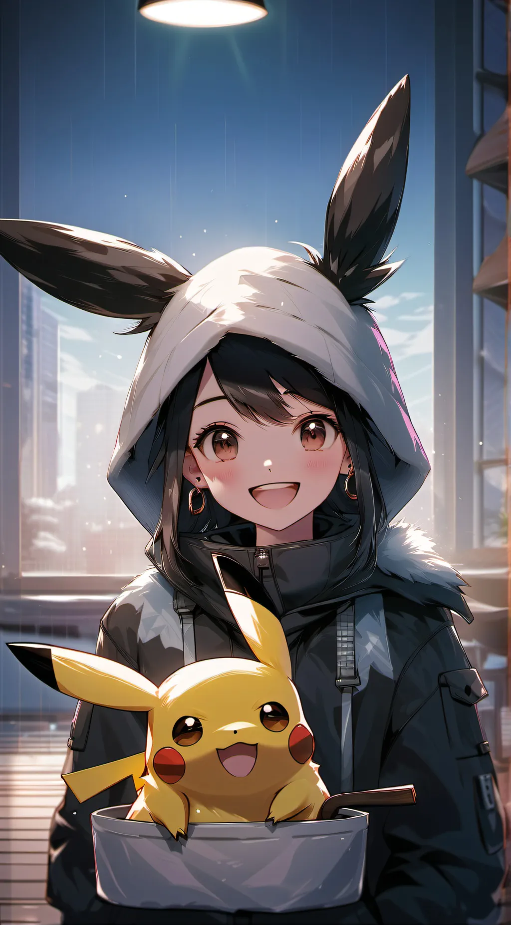 ai character: eevee background