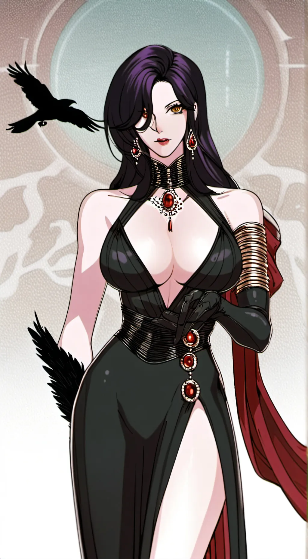ai character: Morrigan  Fifco background