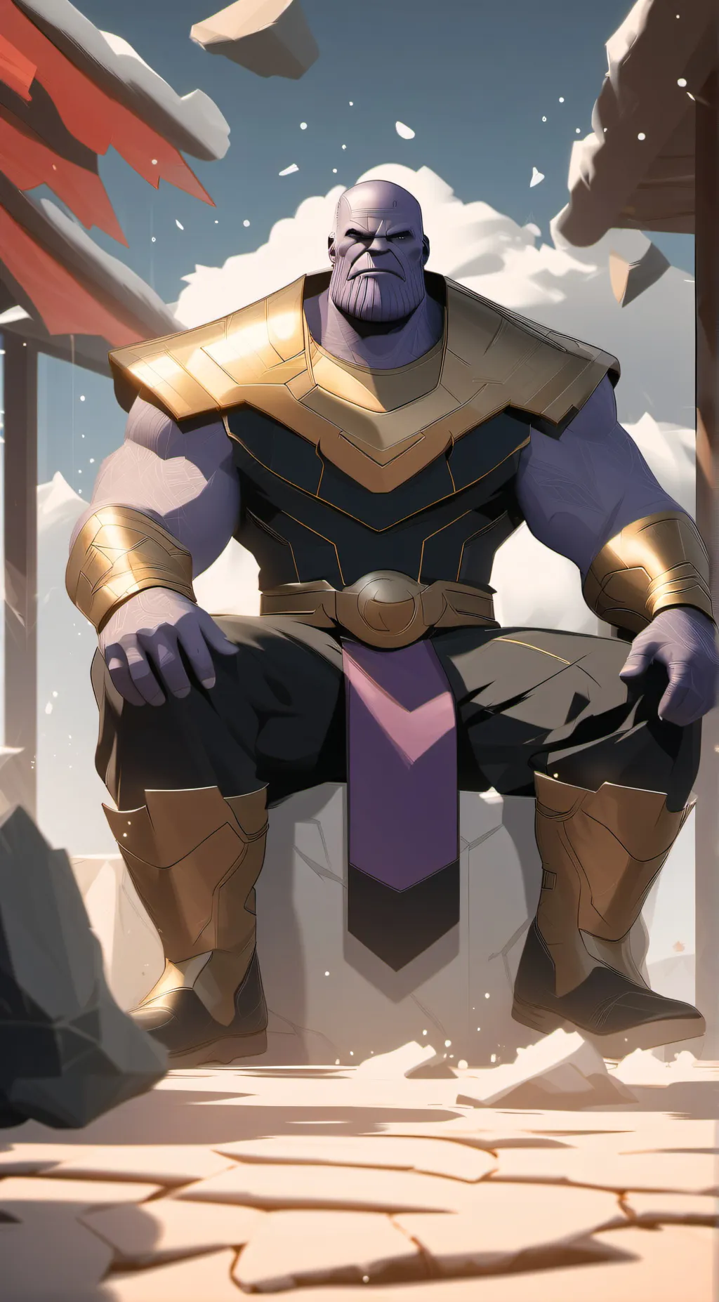 ai character: Thanos background