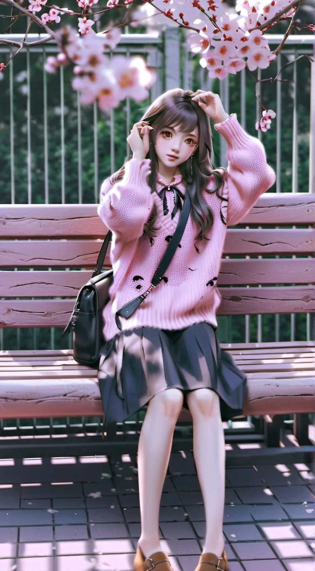 ai character: ୧⍤⃝可爱 background