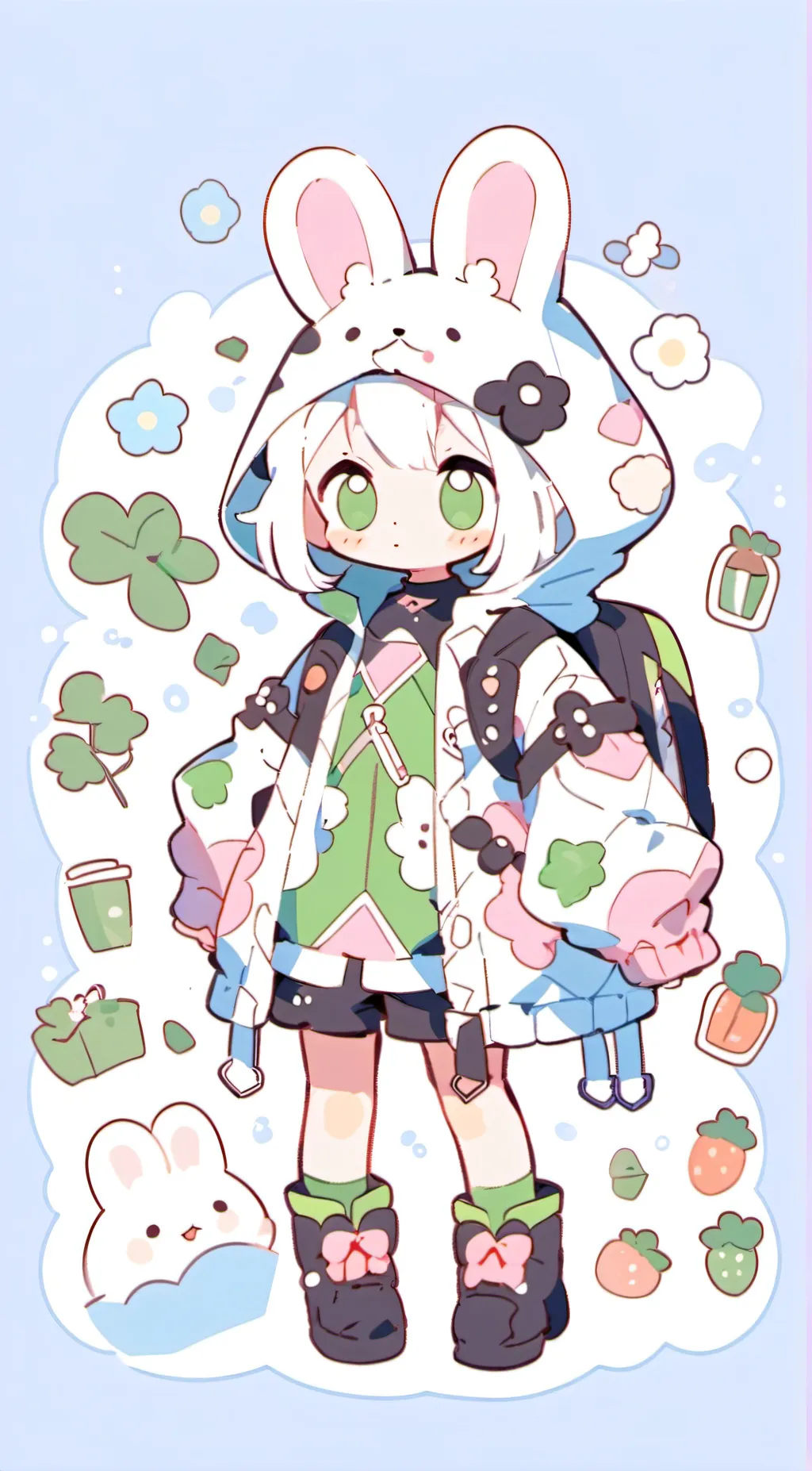 ai character: hoppy hopscotch  background