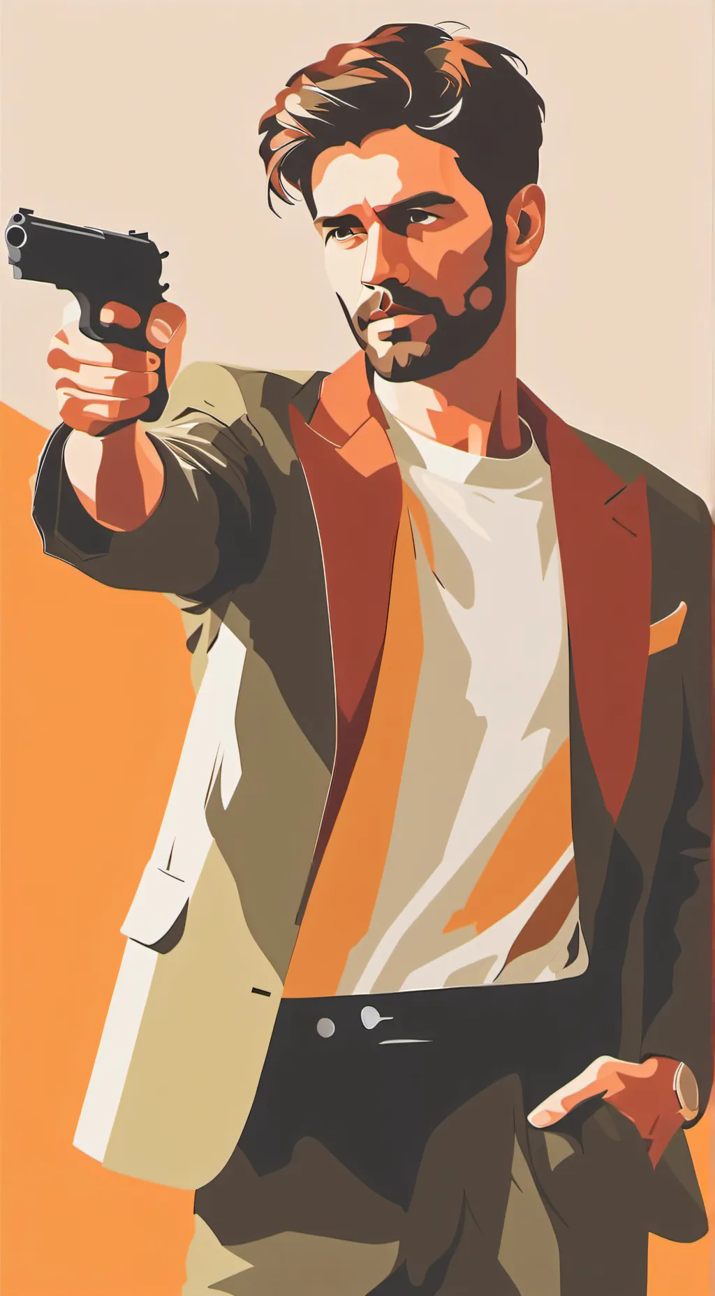 ai character: guy background